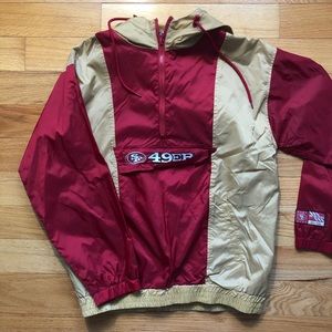 49ers sports windbreaker
